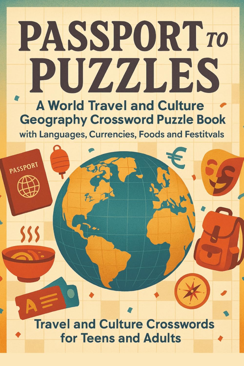 Passport to Puzzles: Global Culture and Travel Trivia Crosswords: A World Travel and Culture Geography Crossword Puzzle Book Featuring Languages, Currencies, Foods, Festivals and Traditions