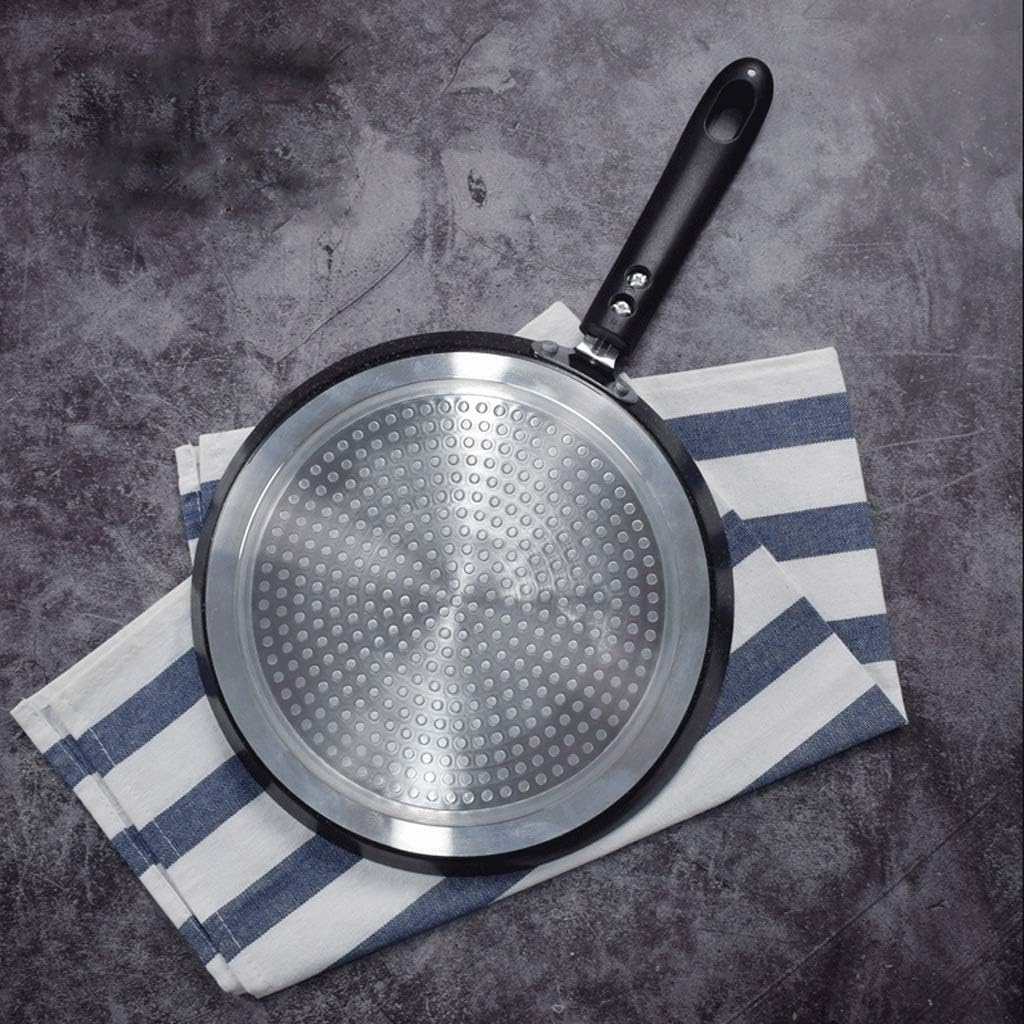 Cast Iron Griddle,Pre-seasoned Round Cast Iron Pan Perfect for Pancakes, Pizzas, and Quesadillas