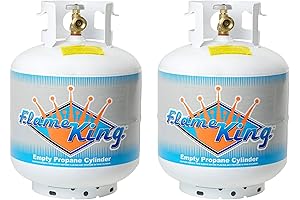 Flame King 20-Pound Empty Propane Gas Cylinder Tank
