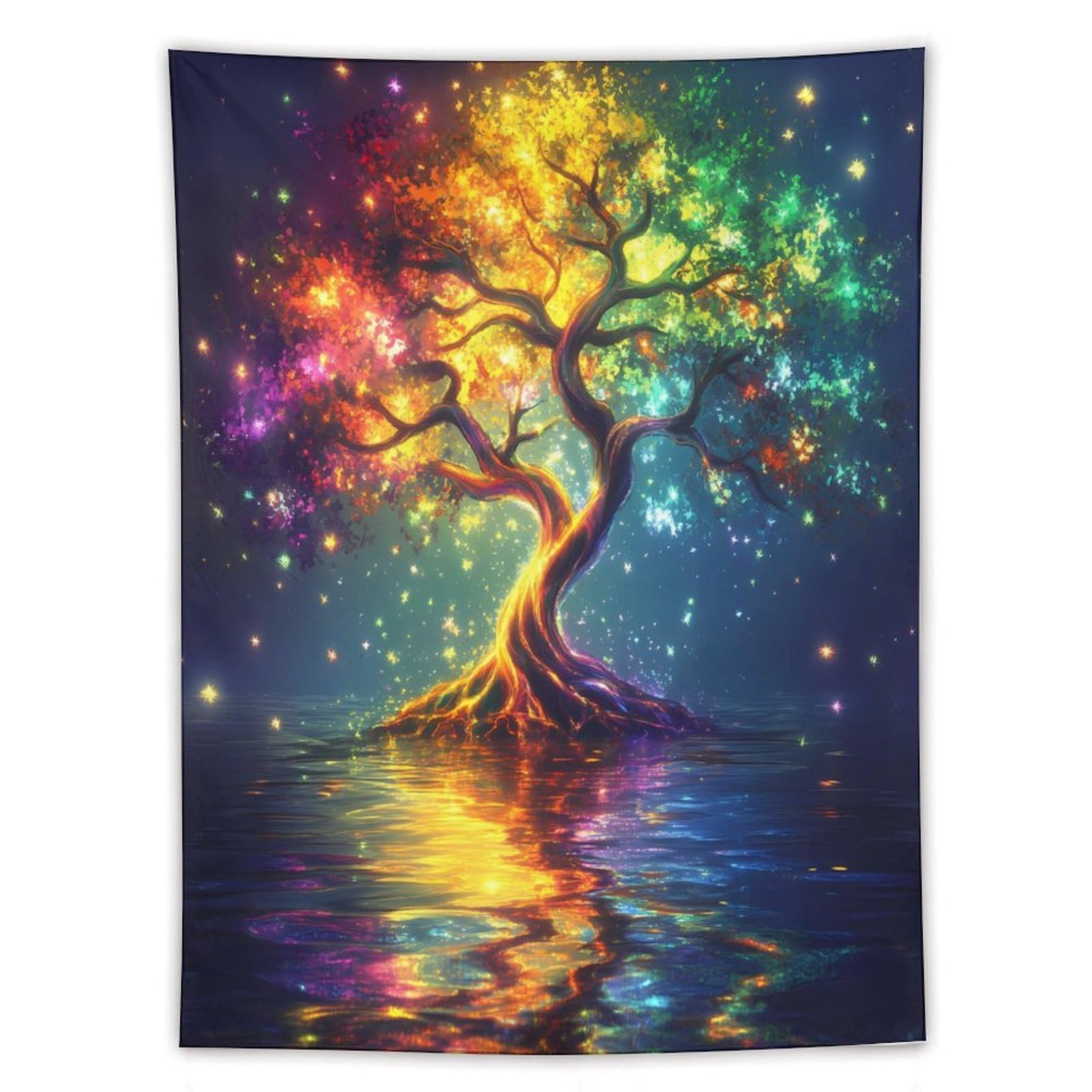 Tapiz de pared decoración vertical con diseño de árbol de la vida 8