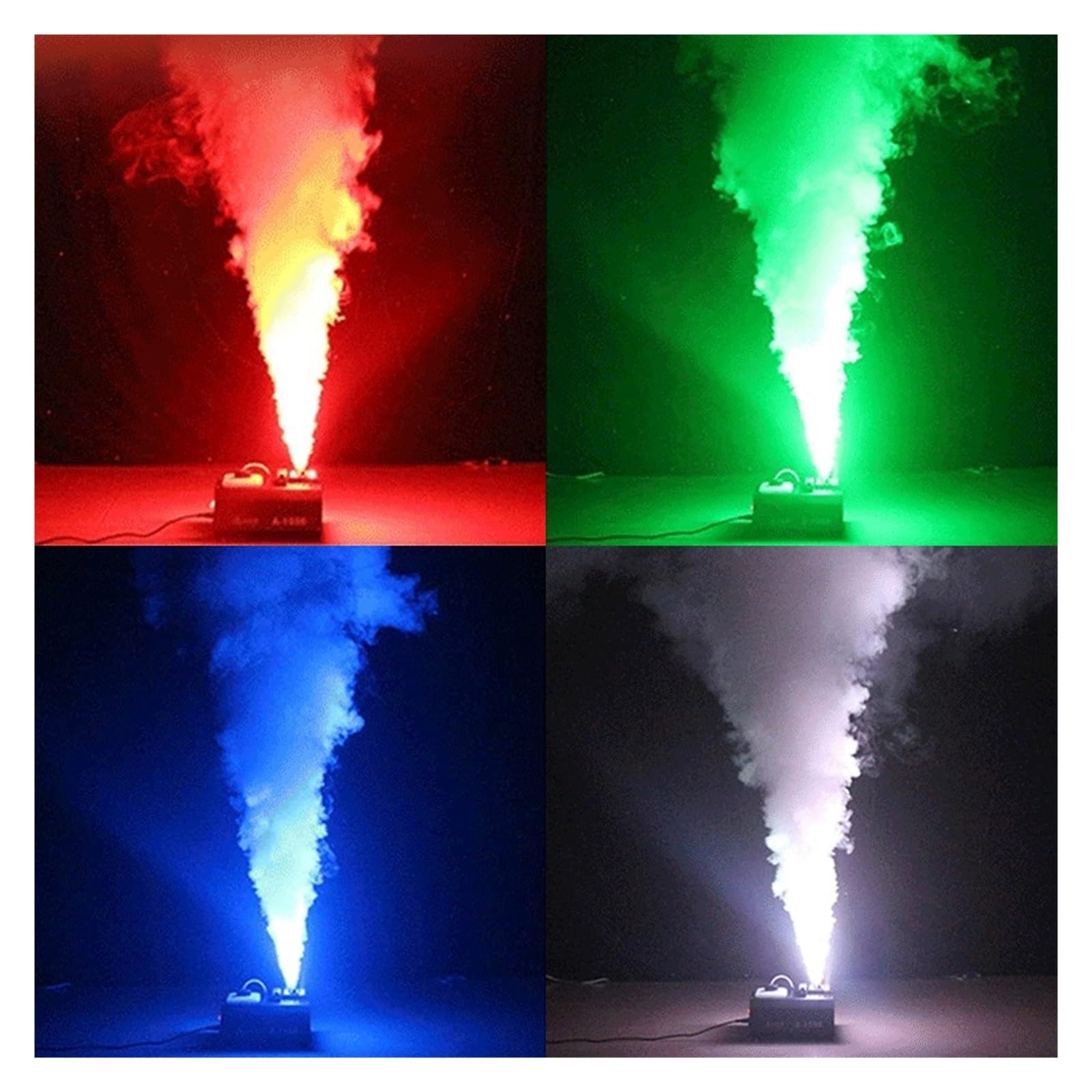 1500W Wytwornica Dymu I Mgły RGB, 24 Diody LED, Efekt Świetlny Sceniczny, Zdalny Pionowy Opryskiwacz WięKsza Pojemność, Mocniejszy Wynik