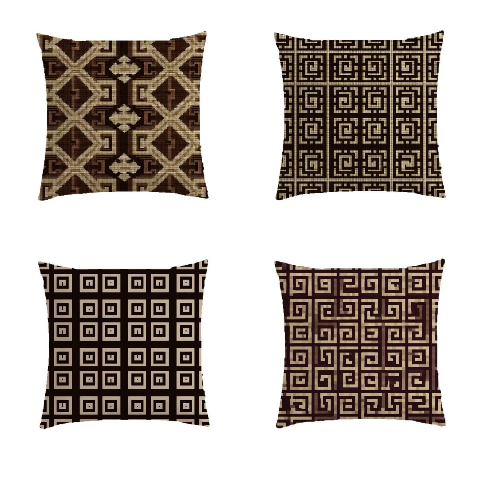 Housse de coussin 70x70cm avec fermeture à glissière invisible contre l'usure