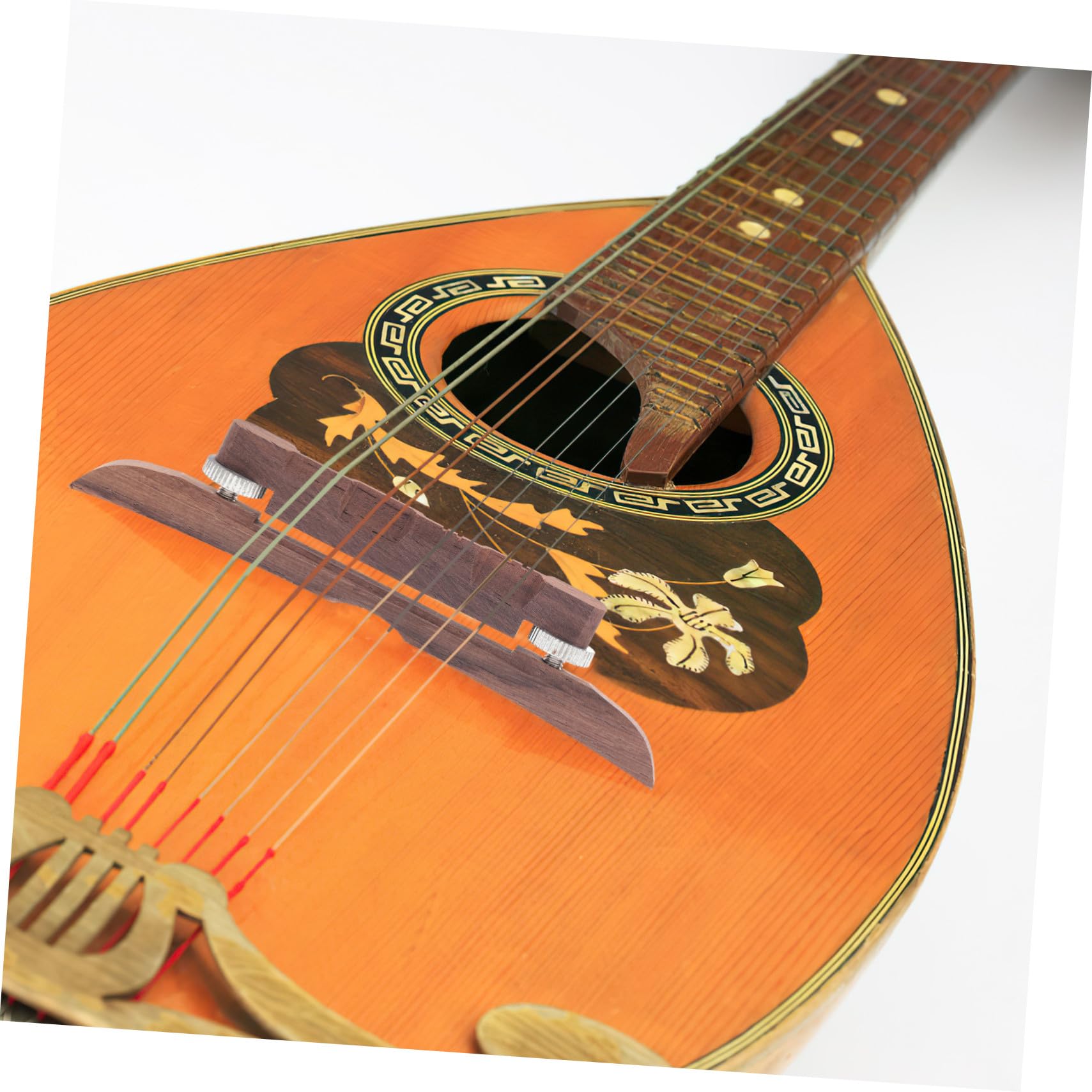 FUNOMOCYA Ebony Mandolin Bridge Replacement Flat Top Mandolin Adjustable Height Bridge Random