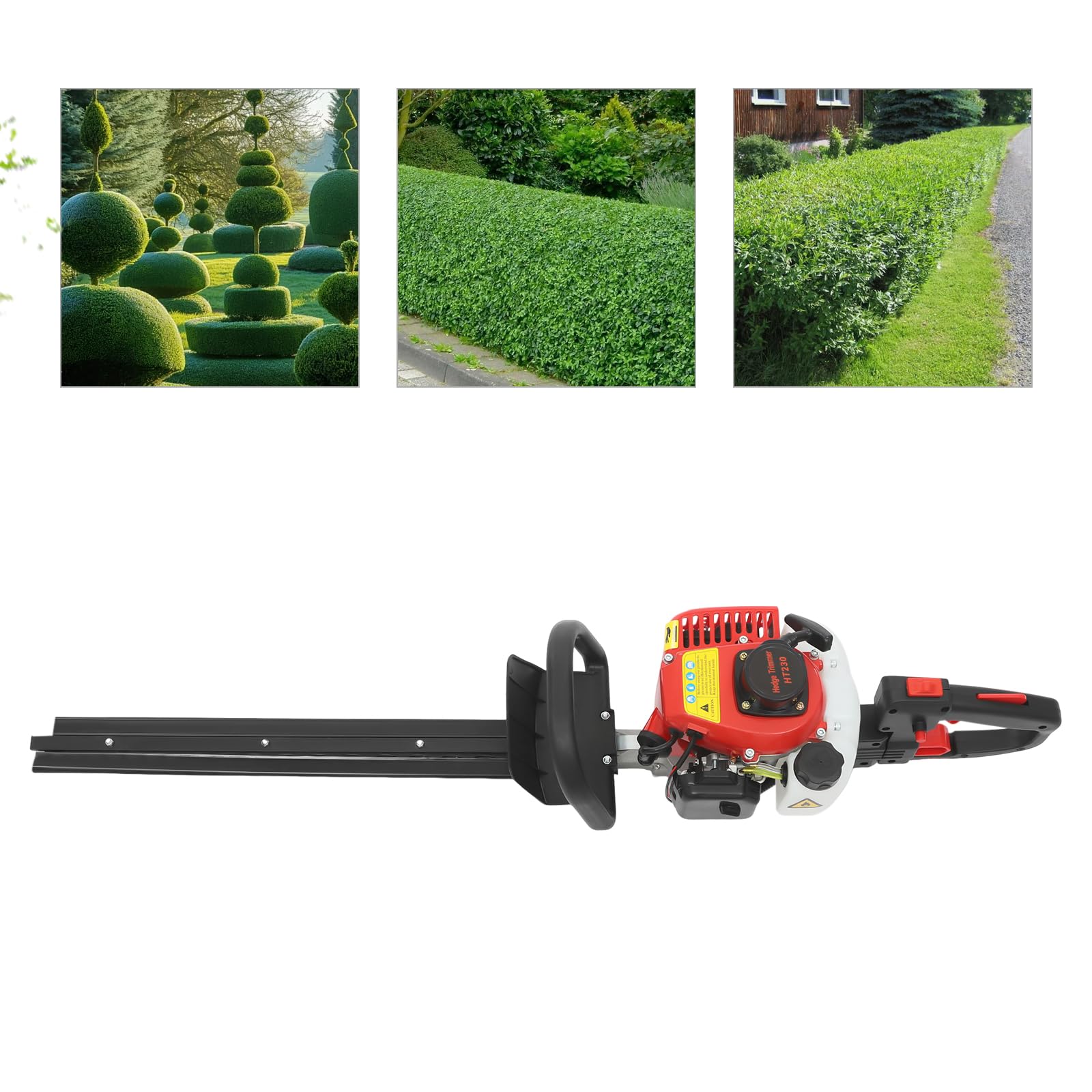 Zweischneidige Heckenschere mit Doppelklinge | Manuelle Garten Gartenschere für Hecken |Strauchschnitt Gartenpflege
