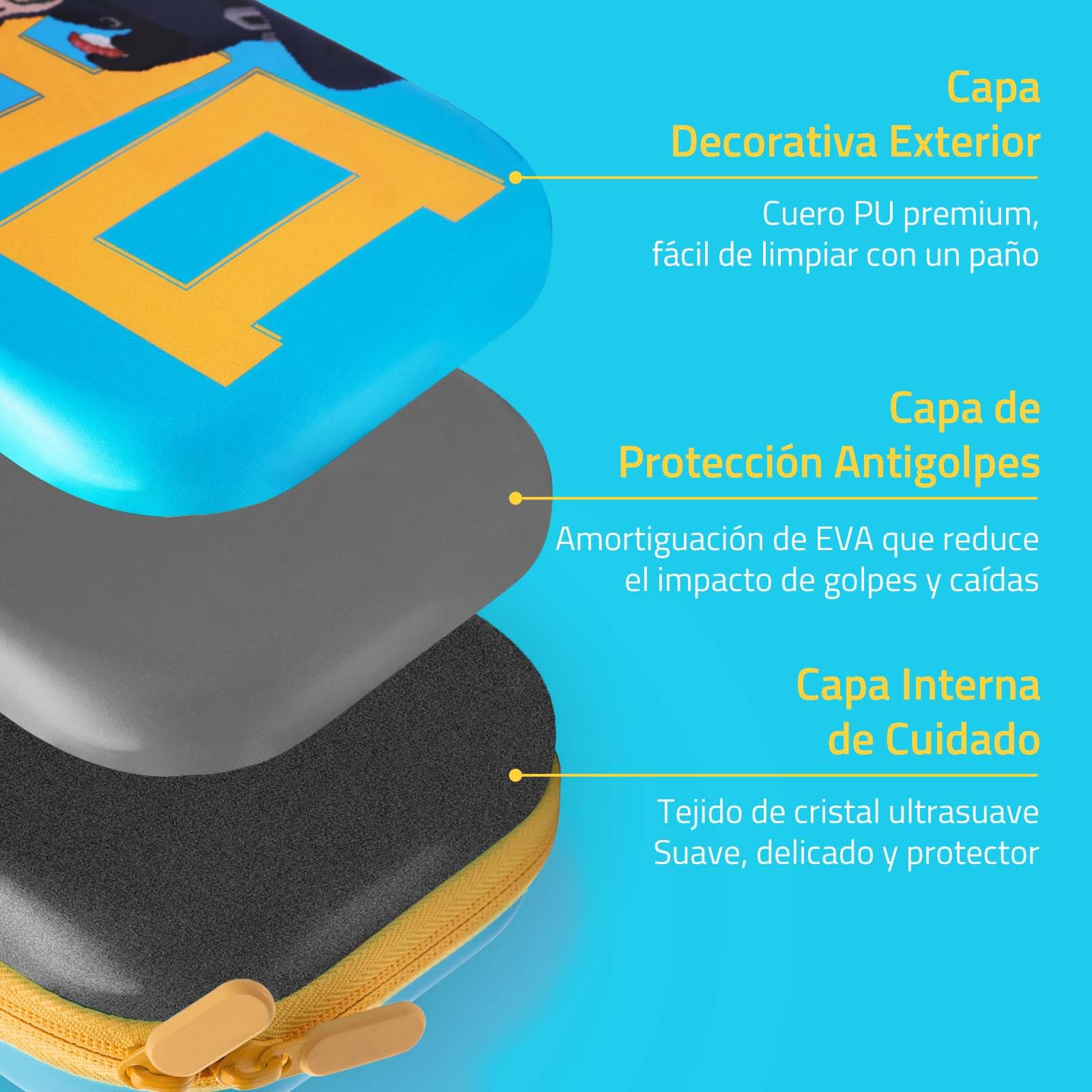 FUNLAB Funda de Transporte rígida para Nintendo Switch 2, Estuche Todo en uno con 10 Ranuras para Juegos, Almacenamiento Inteligente para Accesorios, Interior Suave Protector, edición Dave The Diver