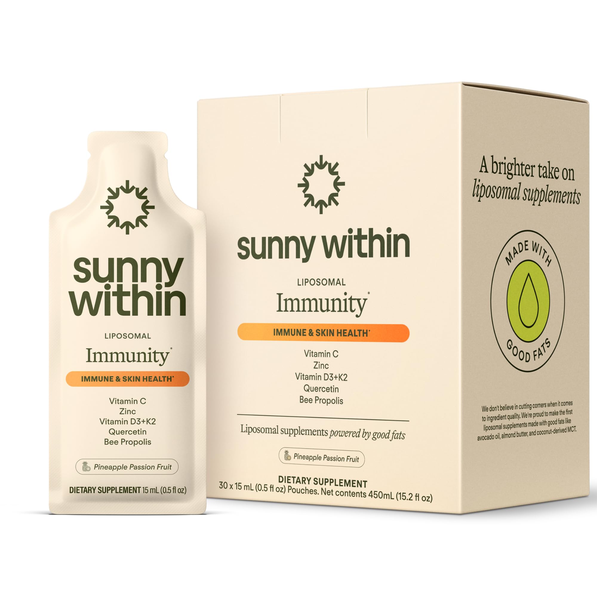 Amazon.com: Sunny Within Immunity - Liposomal Vitamin C & Bee
