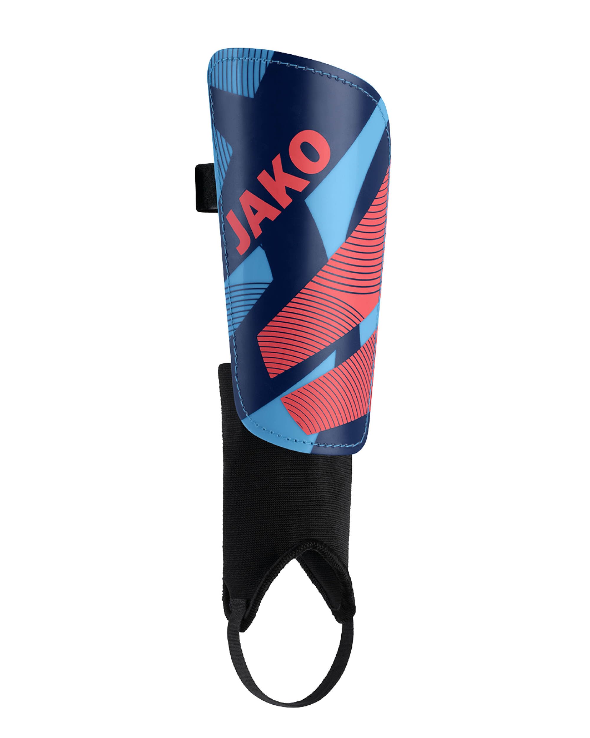 JAKO Unisex Schienbeinschoner River Classic, SkyBlue/Navy/Coral, S