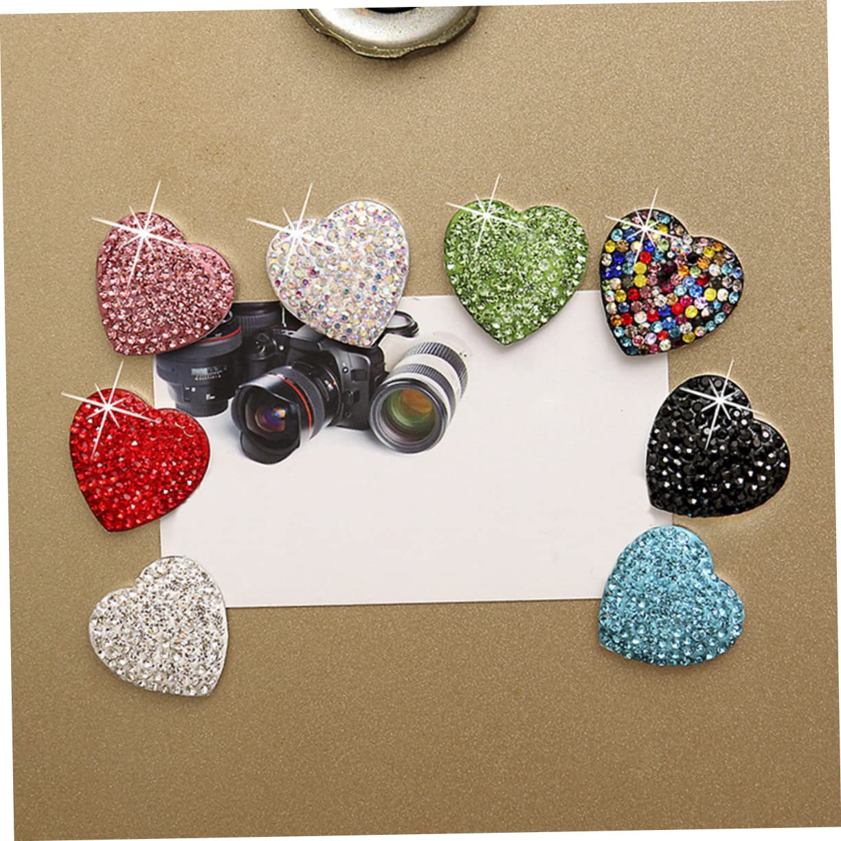 2 set Magnete Per Frigorifero Magneti Per Frigorifero Magnete Per Frigorifero Con Strass Magnete Per Lavagna Bianca Magnete A Cuore Magneti Per Frigorifero Magnete Per 9 pezzi*2