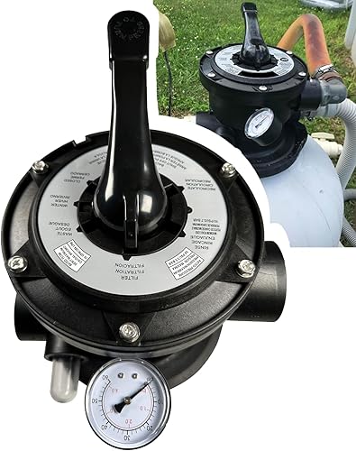 Miniatura 2 de UVYMZY Válvula de múltiples puertos de montaje superior para contenedor de filtro de piscina Serie VL Reemplazo del filtro de arena para Hayward