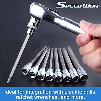 Amazon.co.jp: SPEEDWOX 20個組 エクストラロング六角ビットソケット