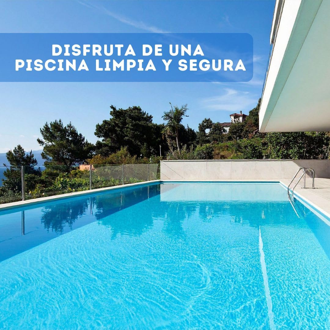 ONEPOOL Floculante en Polvo 158 Dosis 4 kg | Clarificador para Agua Turbia | Mejora la Filtración y Transparencia | Compatible con Piscinas Desmontables y Enterradas