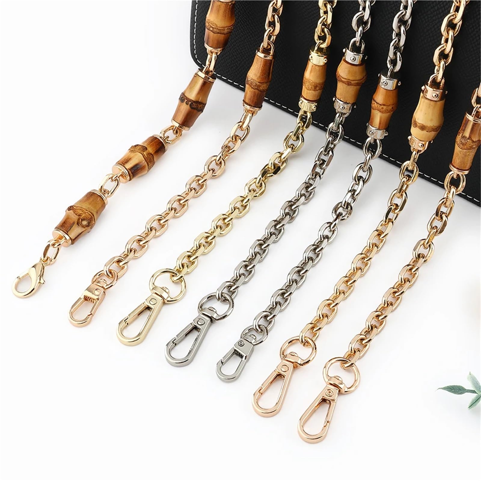 Cadena Para Bolso Correa de cadena for bolso metal | Cadenas for repuesto, cinturón de hombro, bolso cruzado, piezas desmontables(Style1 40.5cm)