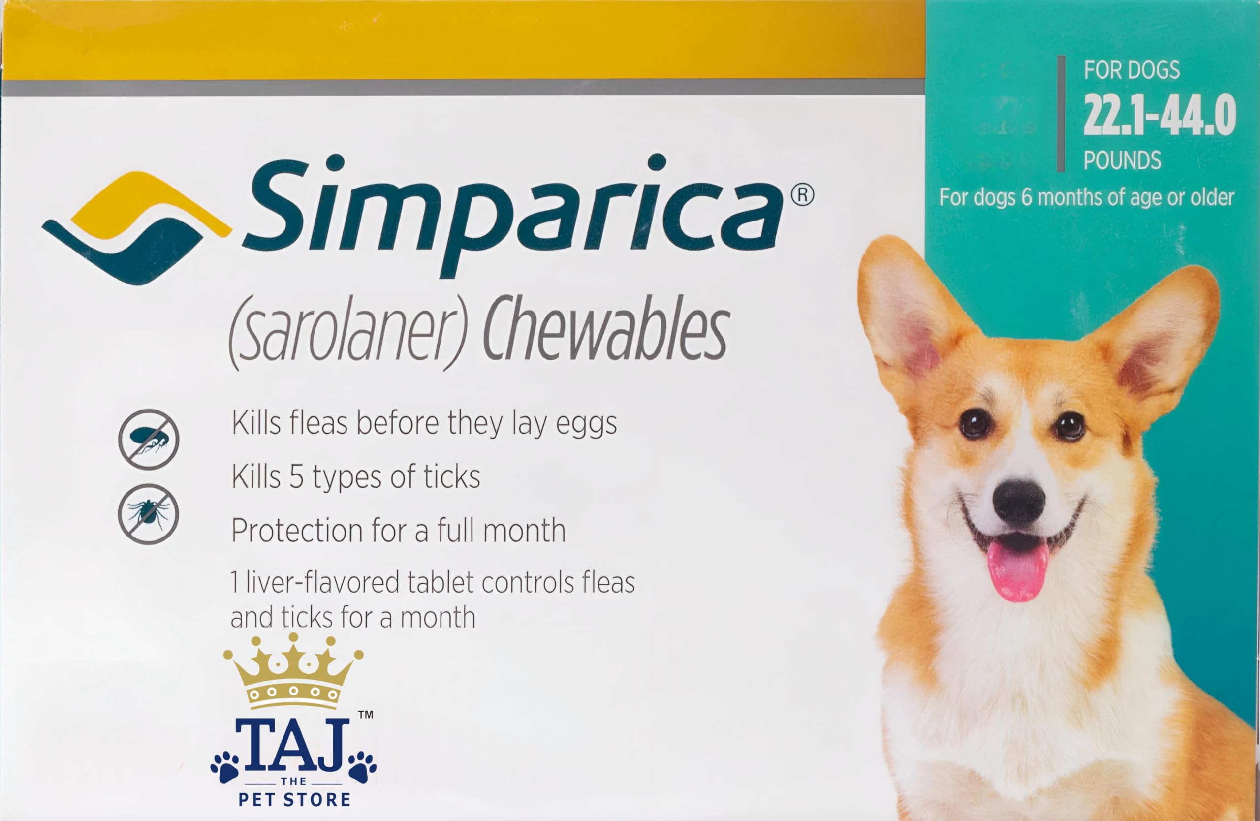(OG) TAJ Presents SIMPAR I CA Chewable Tablets for Dogs of (10-20 kg)||Imported|| (1 Box [6 Tablets]) (B0DG9R5HMM) Amazon Price History, Amazon Price Tracker