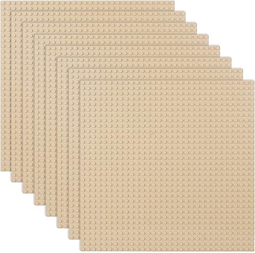 Miniatura 9 de LVHERO Paquete de 8 placas base clásicas para ladrillos de construcción 100% compatibles con todas las marcas principales - Placa base, 10 x 10