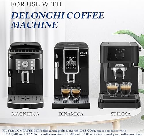 Miniatura 2 de Anmumu Delonghi* Kit de descalcificación compatible con 1 paquete de repuesto de filtro de café, incluye solución de descalcificación (6.8 fl oz) y
