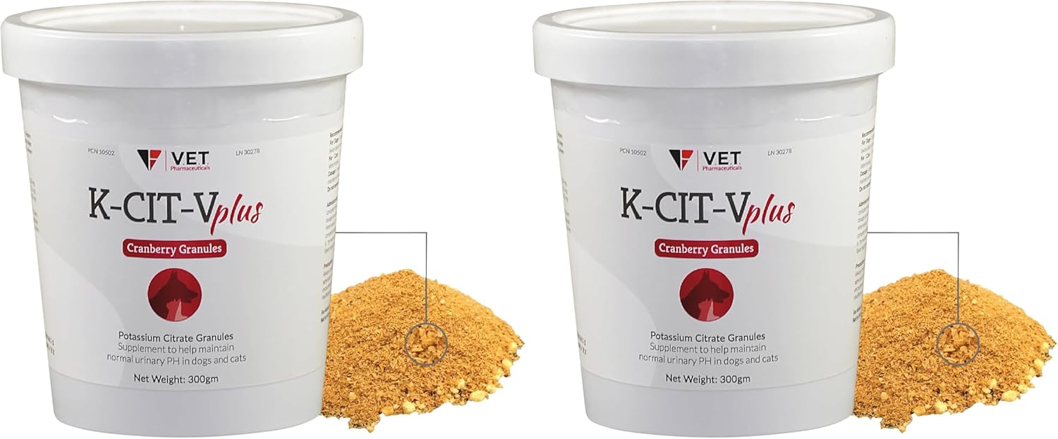 K-CIT-V Plus Cranberry 300 gm Granules for Dogs and Cats (Pack of 2)