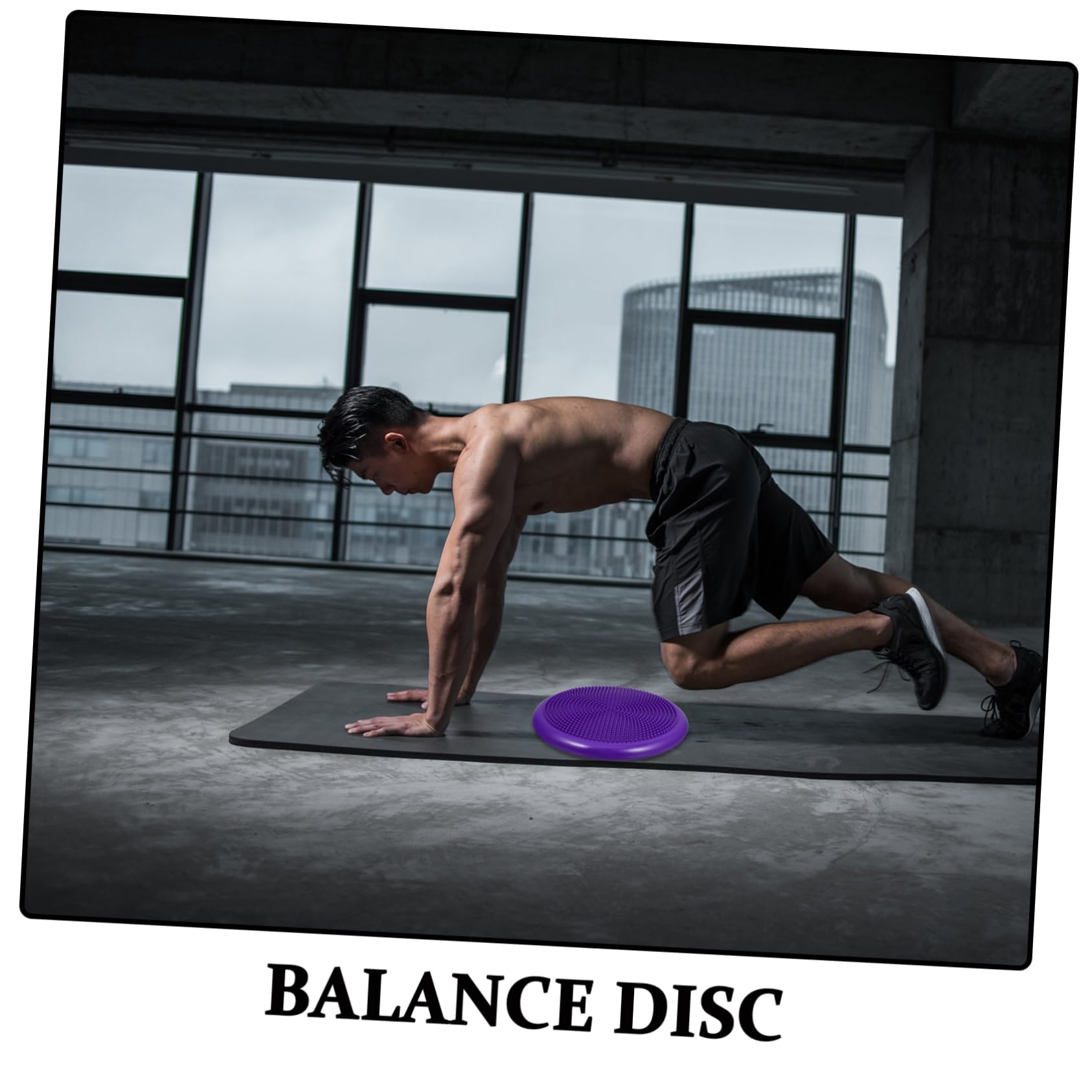 Cuscino Gonfiabile Balance Disc in Pvc Pompa Manuale | Seduta Ergonomica per Ragazzo Ragazza, Supporto per Equilibrio e Postura, Accessorio per Allenamento Domestico