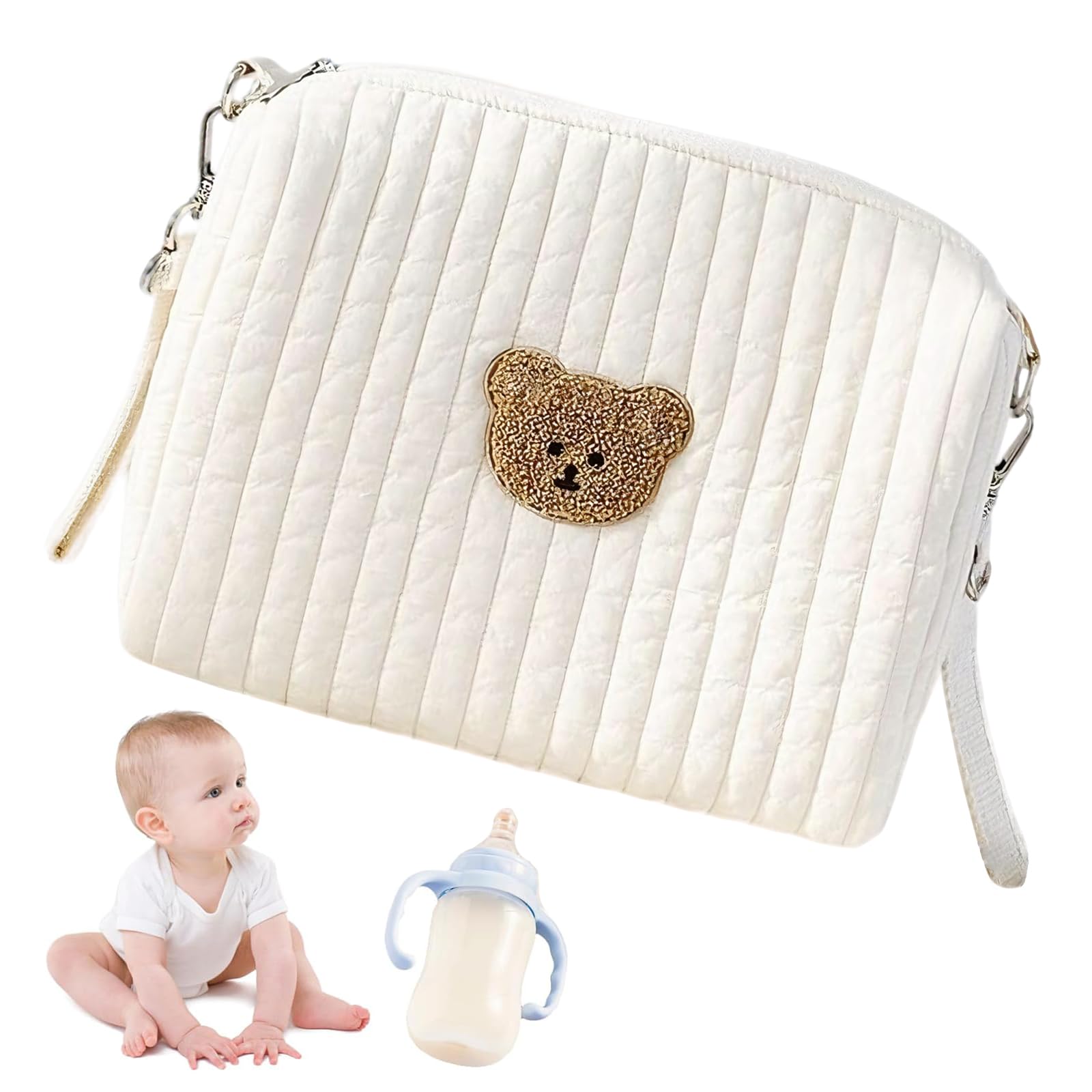 Borsa Passeggino Zaino Fasciatoio 25x17x10 cm Leggero Porta Pannolini Borsa Parto Ospedale Neonato