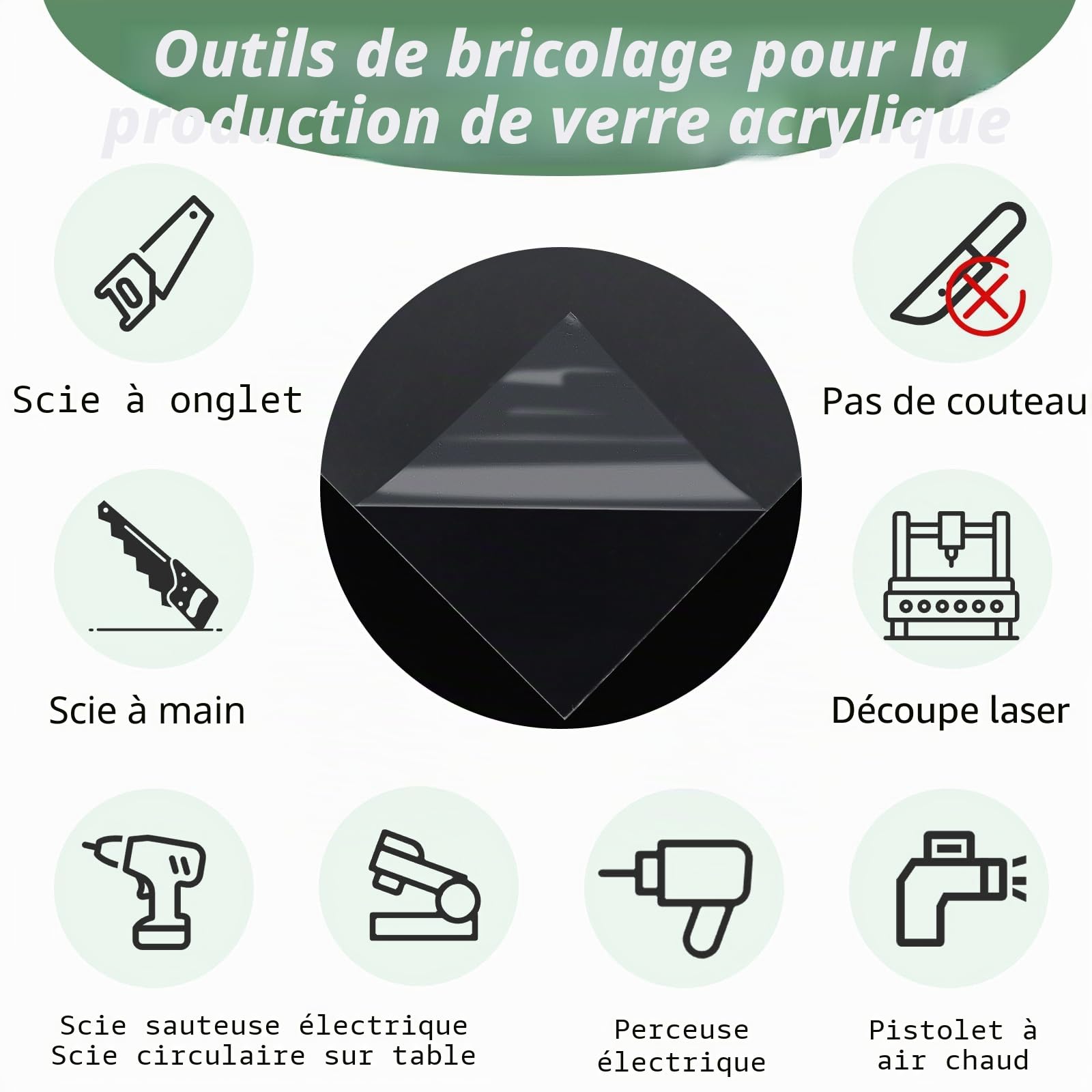 DAJAVE 2 pièces 400x300x5MM Plaque Acrylique Transparente Plaque Plexiglas Feuille de Plastique Plaque pour le Remplacement du Verre
