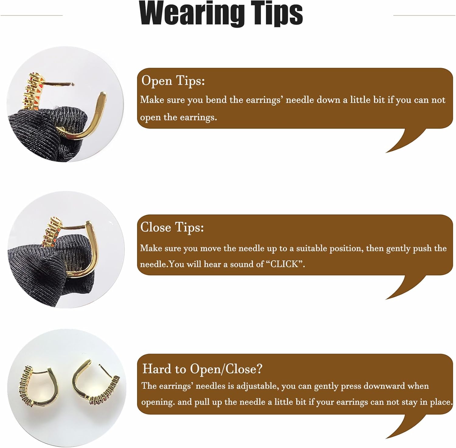 Christmas Gold Earrings for Women,Fashion Christmas Rhinestone Earrings,Holiday Crystal Hoop Earrings Festival Trendy Jewelry - Image 3