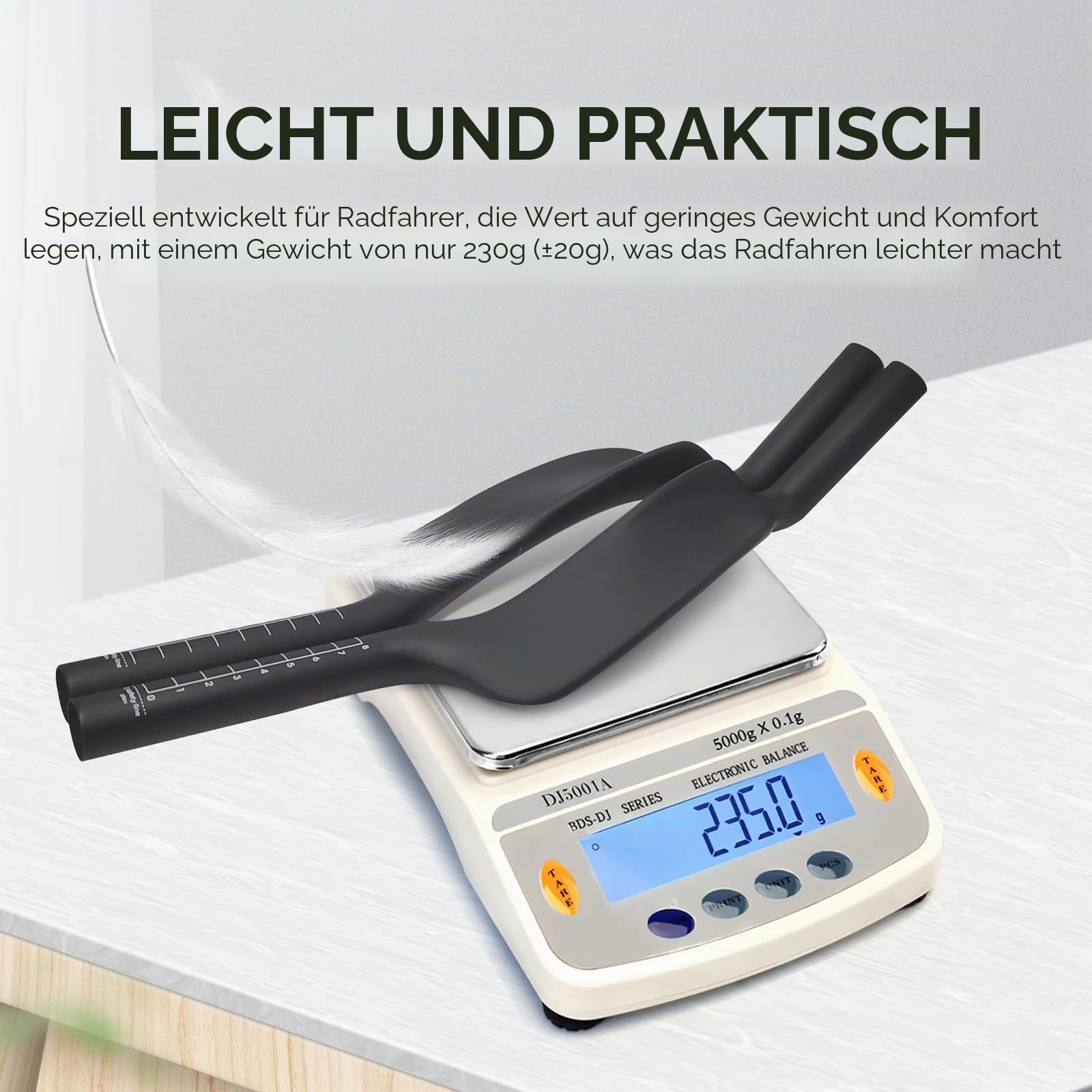 Carbon Fahrrad TT Armlehnen Lenker Aerobars Erweiterung Triathlon Zeitfahren Fahrrad Lenkerendstücke Bullhorn Basislenker 22,2 mm für Straßenzweiräder, TT-Fahrräder, Fixed-Gear, Rennräder