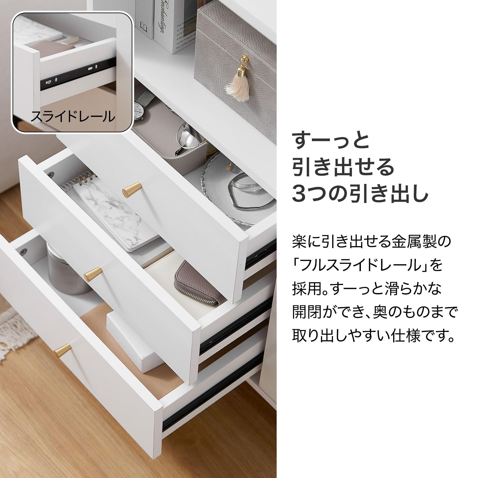 Amazon.co.jp: LOWYA ロウヤ キャビネットサイドボードチェスト 