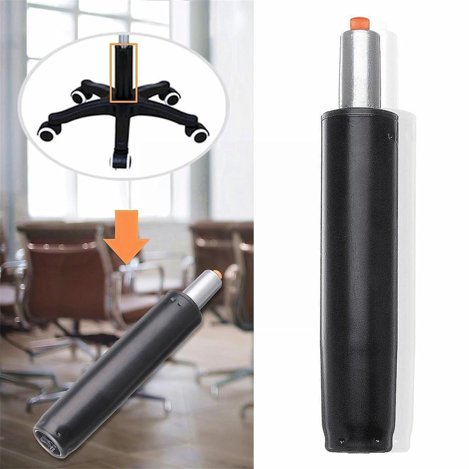 Dritto Elevazione a Gas Heavy Duty Regolabile Asta Sedile Cilindro Supporto Home Office Asta Sedile di Ricambio pistone Sedia Ufficio(B)