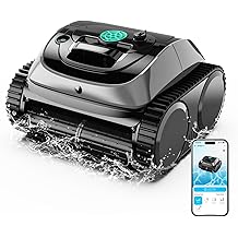 WYBOT C1 Cordless Robotic Pool Vacuum for Inground Pools, Above Ground Pool Cleaner 4-in-1 Wall &amp; Waterline Cleaning Up to 1,614sq.ft, 150mins Smart Navigation, App Support (Obsidian Green)