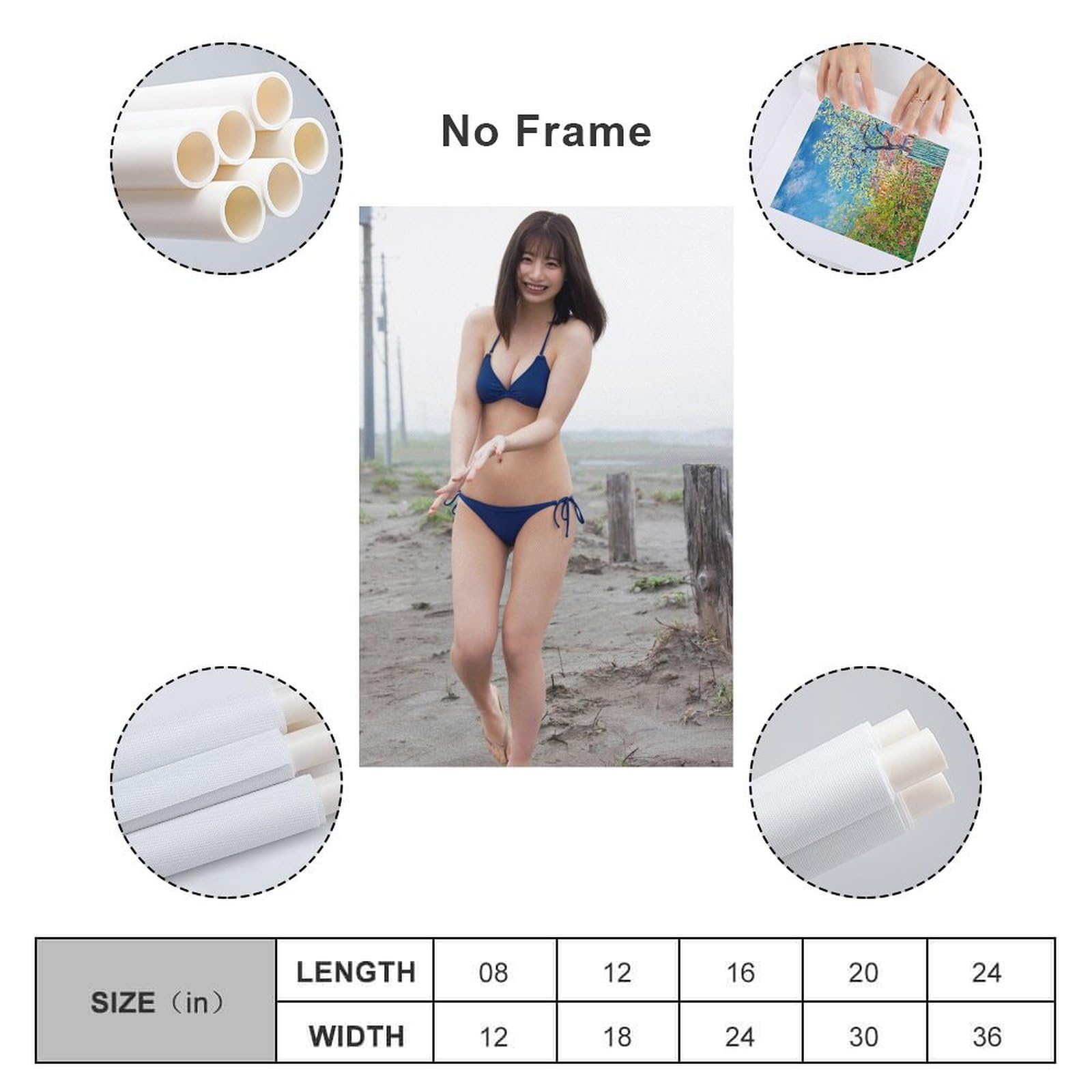 Amazon.co.jp: 鈴木優香 水着 巨乳 セクシー かわいいポスターポスター