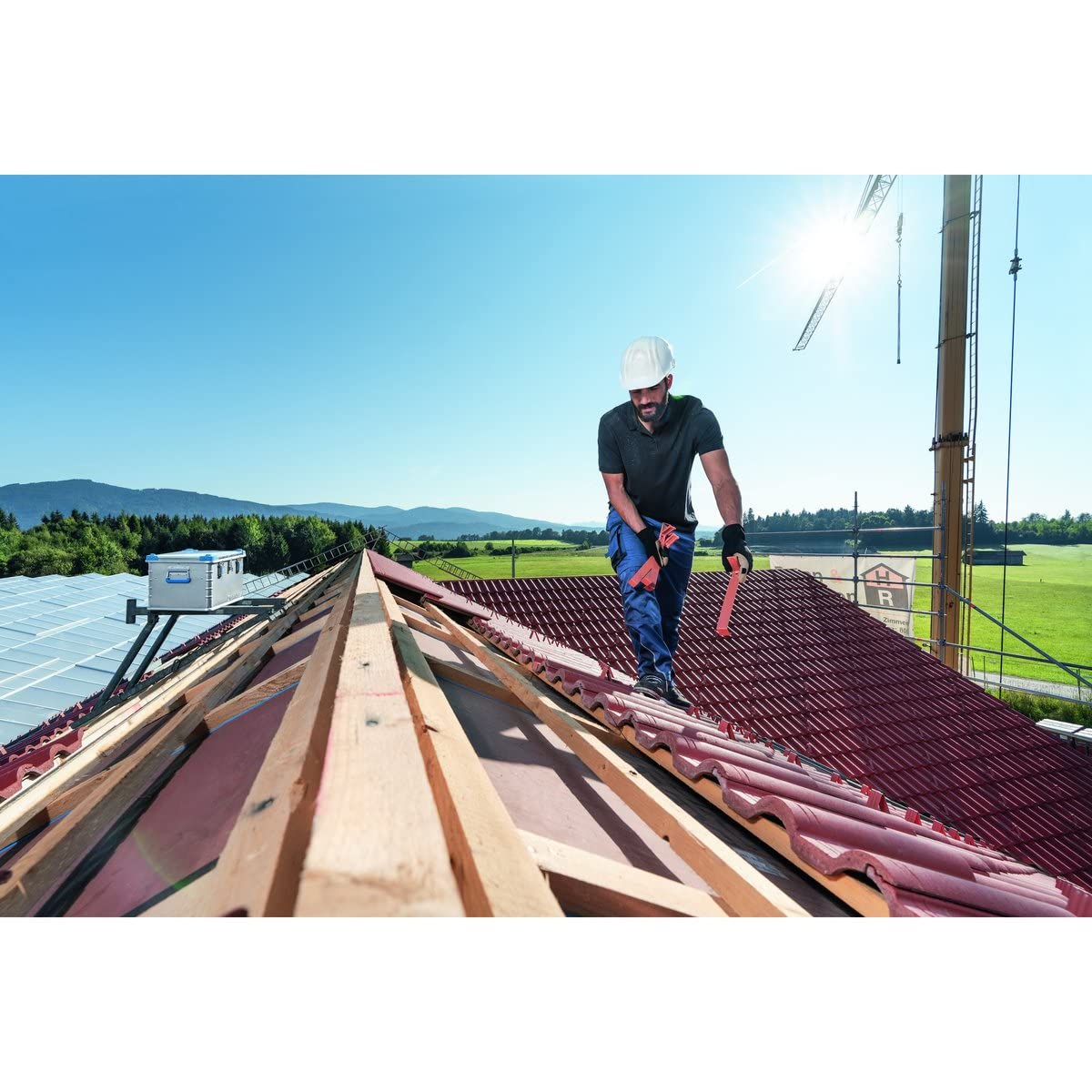 Image secondaire de Caisse Aluminium Eurobox ZARGES - Boîte de Stockage et Transport 600x400x340 mm