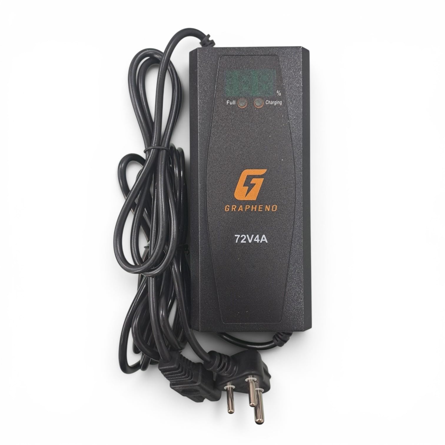 Electric Scooter Charger 72V 4 AMP for Lead Acid Batteries and Graphene Batteries | for 6 Battery Scooter | Longest 4 Meter Wire | Fast Charging | Percentage Screen | AUTOCUT.-image-3
