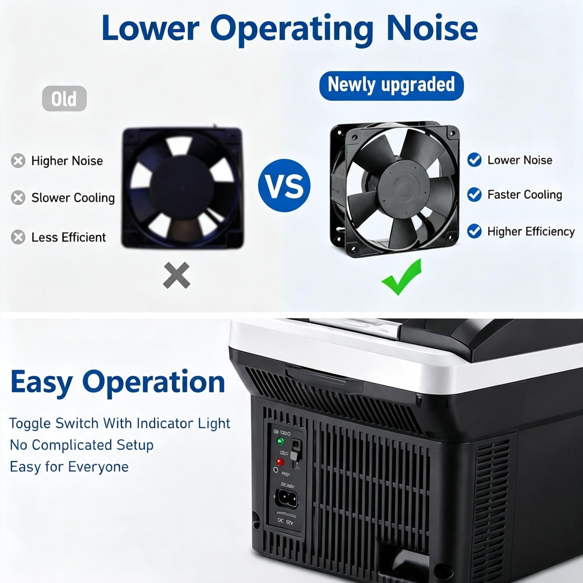 Frigo Portatile per Auto 8L Elettrico 12V/220V per Campeggio e Viaggi | Mini Frigo, Funzione Raffreddamento & Riscaldamento per Auto e Casa, Ideale per Bevande e Snack