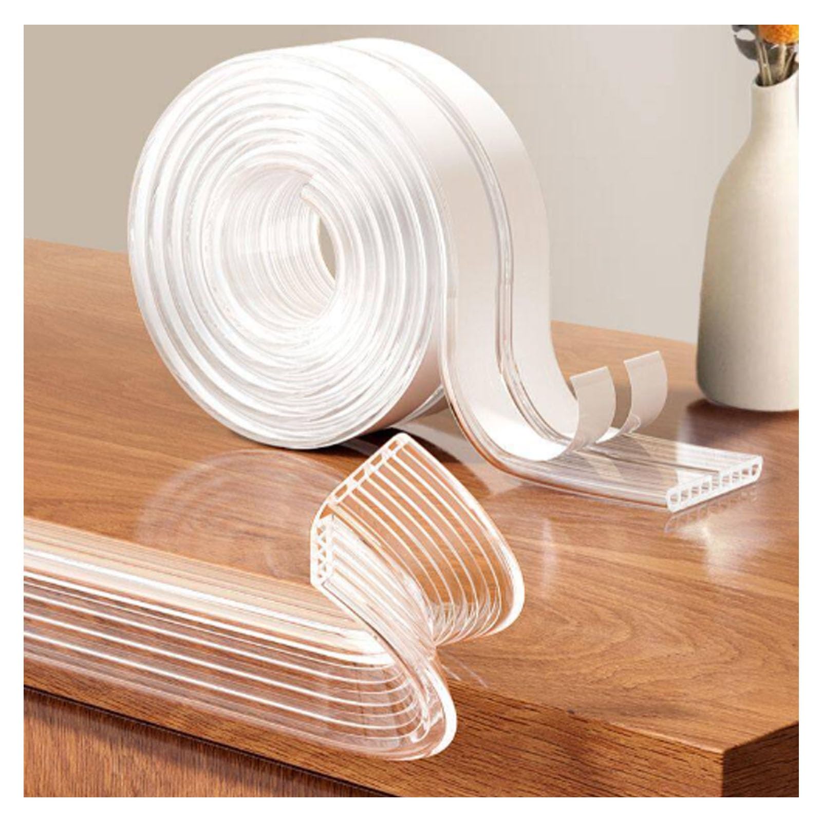 Ypiouren 19X19mm L Shaped Edge Protector, Pvc Foam Corner Protectors, Guards For Desktops, Cabinets(,500Cm/196.9In)