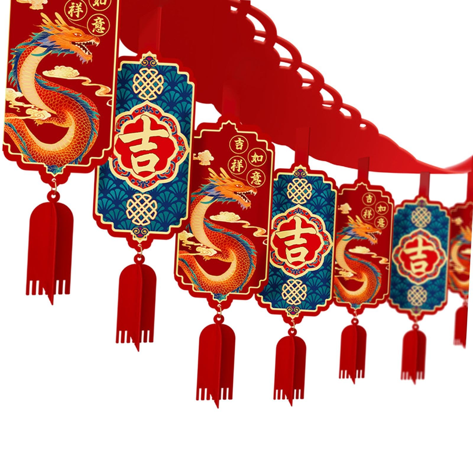 Guirlande dragon chinois de 4m pour sublimer votre repas du Nouvel An