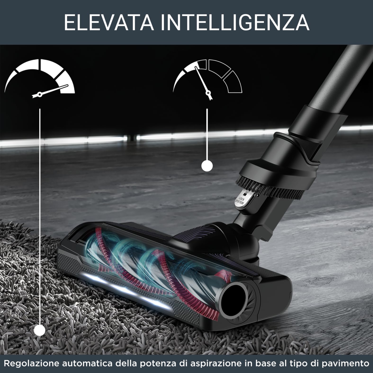 Rowenta X-Force 9.60 Allergy Aspirapolvere Senza Fili, Tecnologia Flex, Autonomia di 45 minuti, Kit Allergia, 100 AirWatt, Viola, RH2038