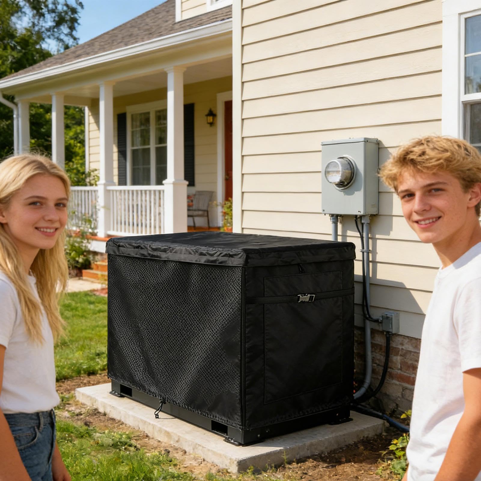 Copertura per Generatore da Esterno Tessuto Oxford 420D con Protezione
