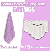 Vista 38 de DAN RIVER Juego de 4 toallas de baño, 27 x 54 pulgadas, 100% algodón, más grandes y ligeras, de secado rápido, súper suaves y absorbentes, toallas