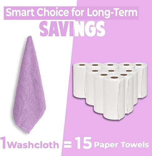 Miniatura 38 de DAN RIVER Juego de 4 toallas de baño, 27 x 54 pulgadas, 100% algodón, más grandes y ligeras, de secado rápido, súper suaves y absorbentes, toallas