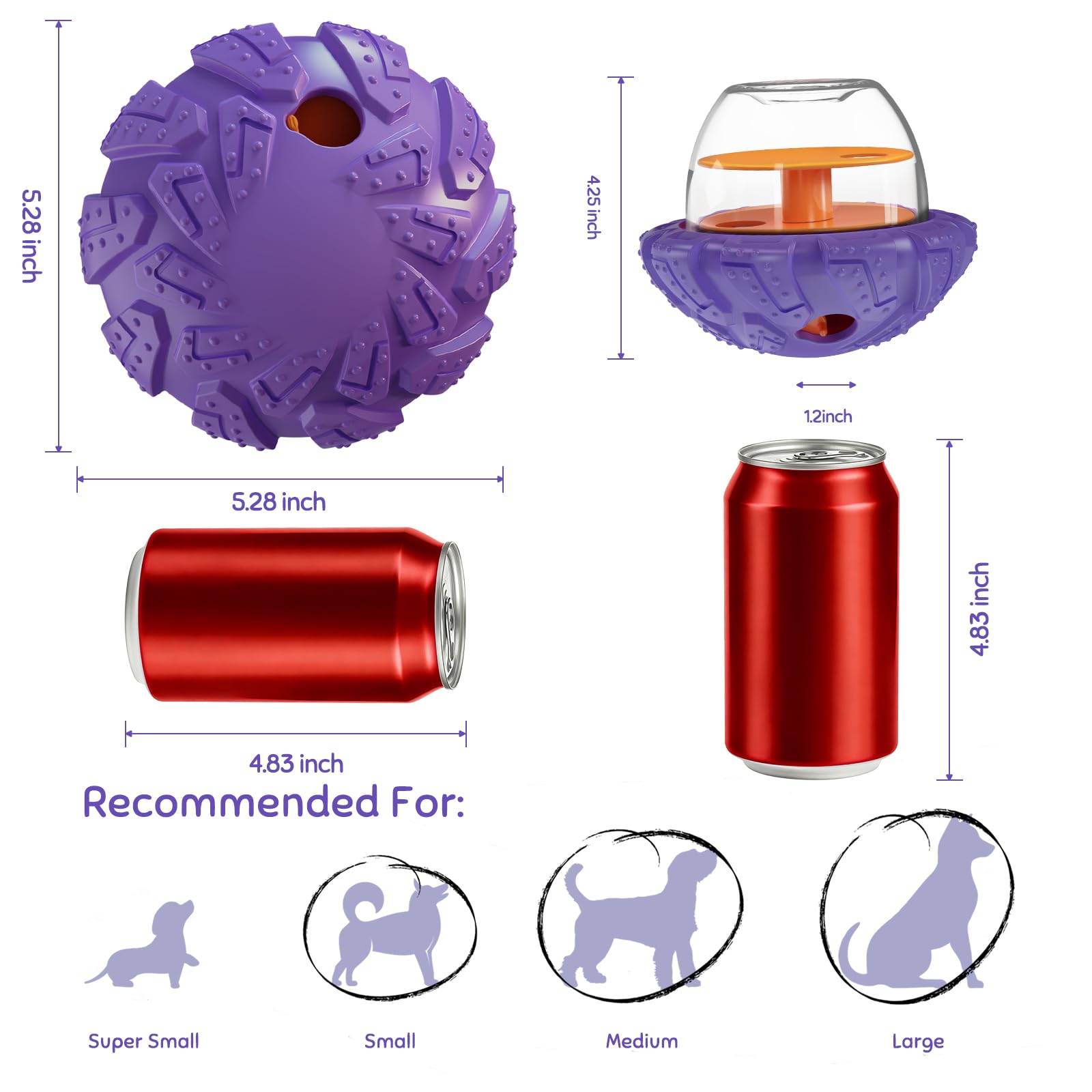 Interactive Dog Puzzle Toy for Smart, Dog Enrichment Toys to Keep Them Busy, Cognitive Dogs Toy to Stimulate Their Brain, Dog's Treat Dispensing Toys with Slow Feeder, Durable and Easy to Clean - image 4