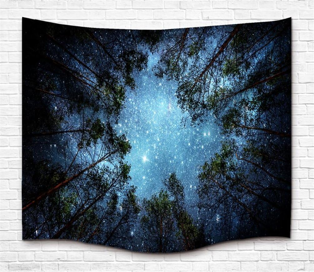 Tapestry Wall Hanging Wall Tapestry Forest Starry Tapestry Galaxy Tapestry Milky Way Tapestry Sky Tapestry Tree Tapestry Mandala Bohemian Tapestry for Bedroom Dorm Decor