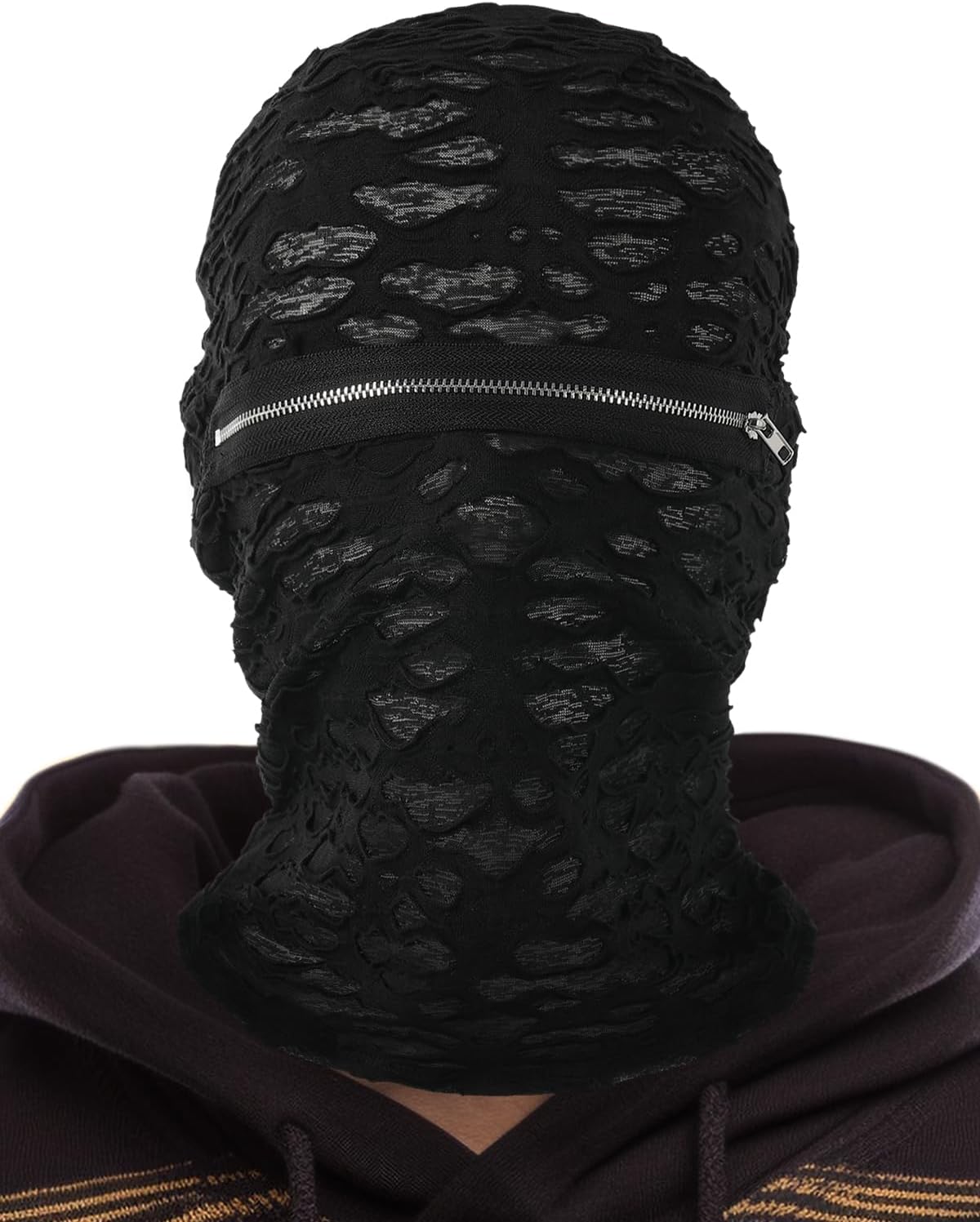 CAMIAYA Distressed Balaclava Shiesty Mask Full Face Knitted Balaclava