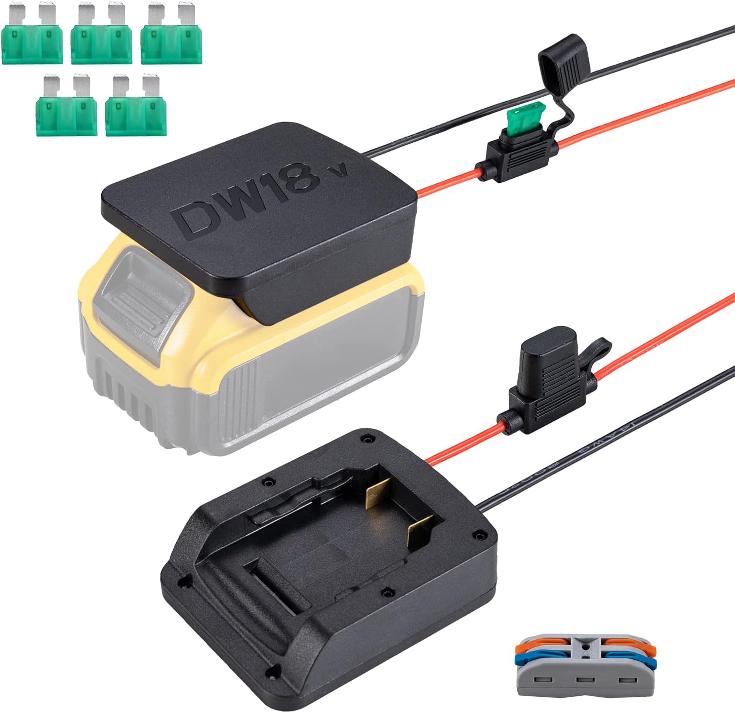 Power Adaptor with Fuse Wire for Dewalt 20V Li-ion Bahrain Ubuy