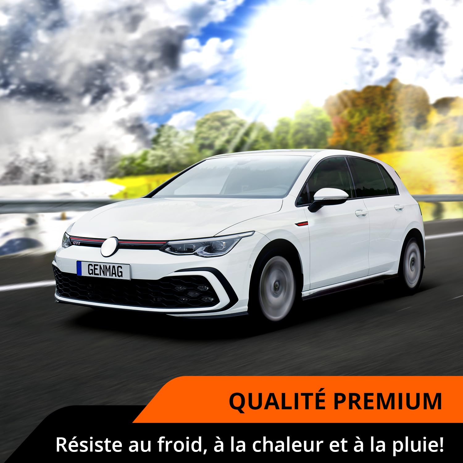 GENMAG® 2X Support de Plaque d’Immatriculation Magnétique [Extra Fort, Universel] Support Plaque Immatriculation Voiture | Porte Plaque Immatriculation Aimantée | Aimant Plaque d'Immatriculation