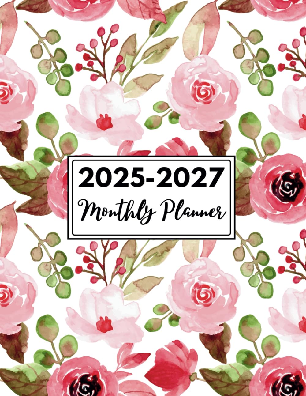 Spiral Binding Monthly Planner 2025-2027 - 3-Year Calendar