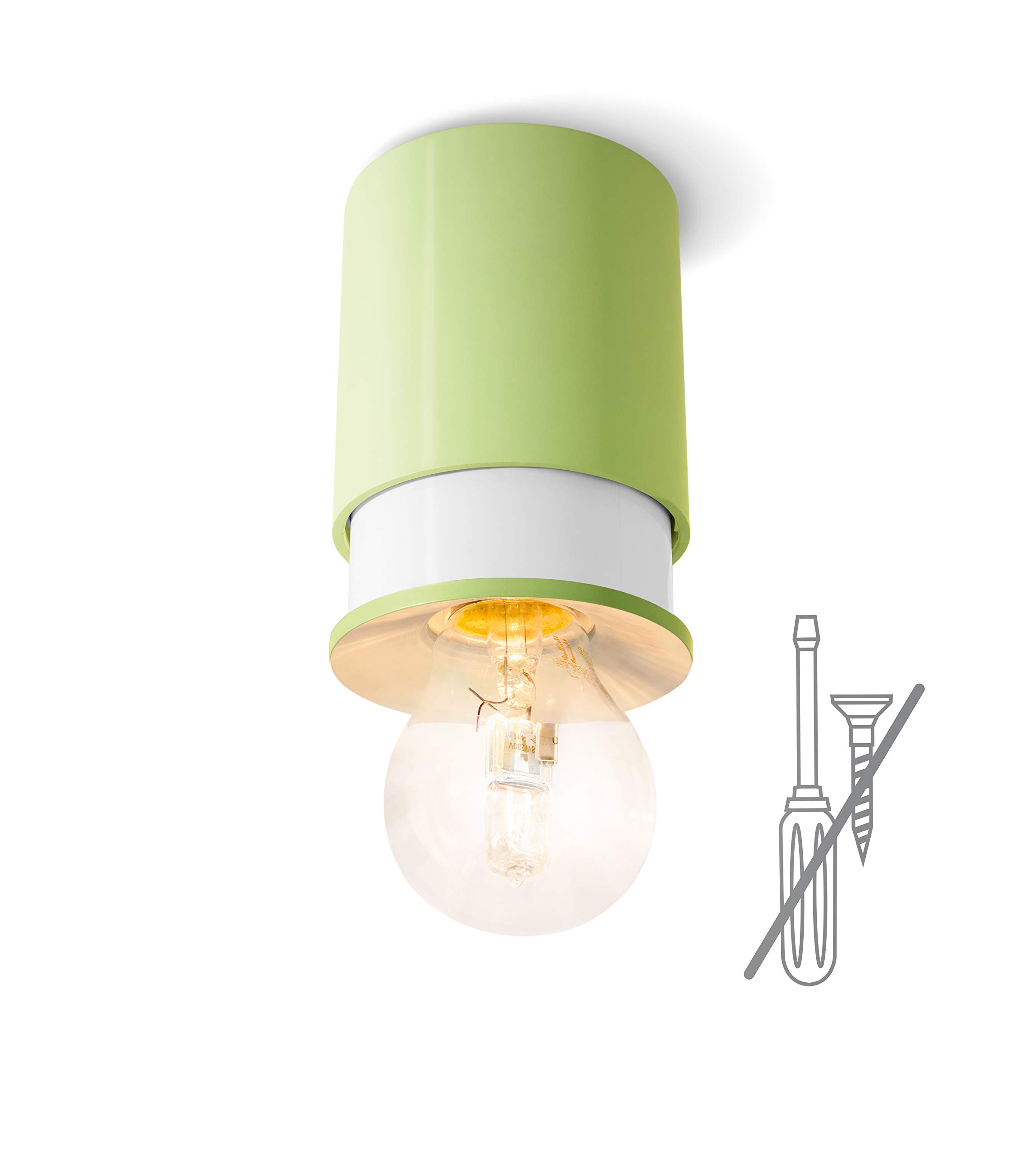 Lampa sufitowa E27 – opatentowany montaż na jednym haku sufitowym