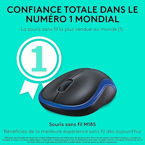 Miniatura 2 de Logitech Ratón Inalámbrico Azul M185