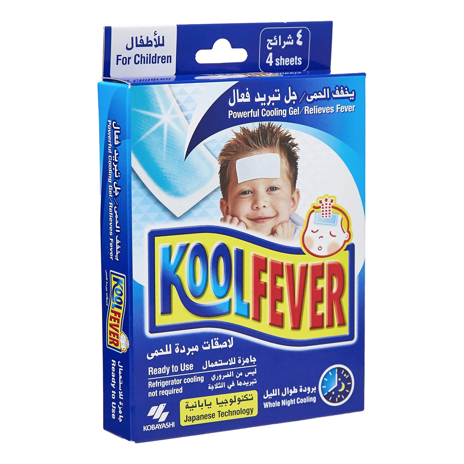 KoolfeverWhole Night Cooling Patches, 4 Sheets