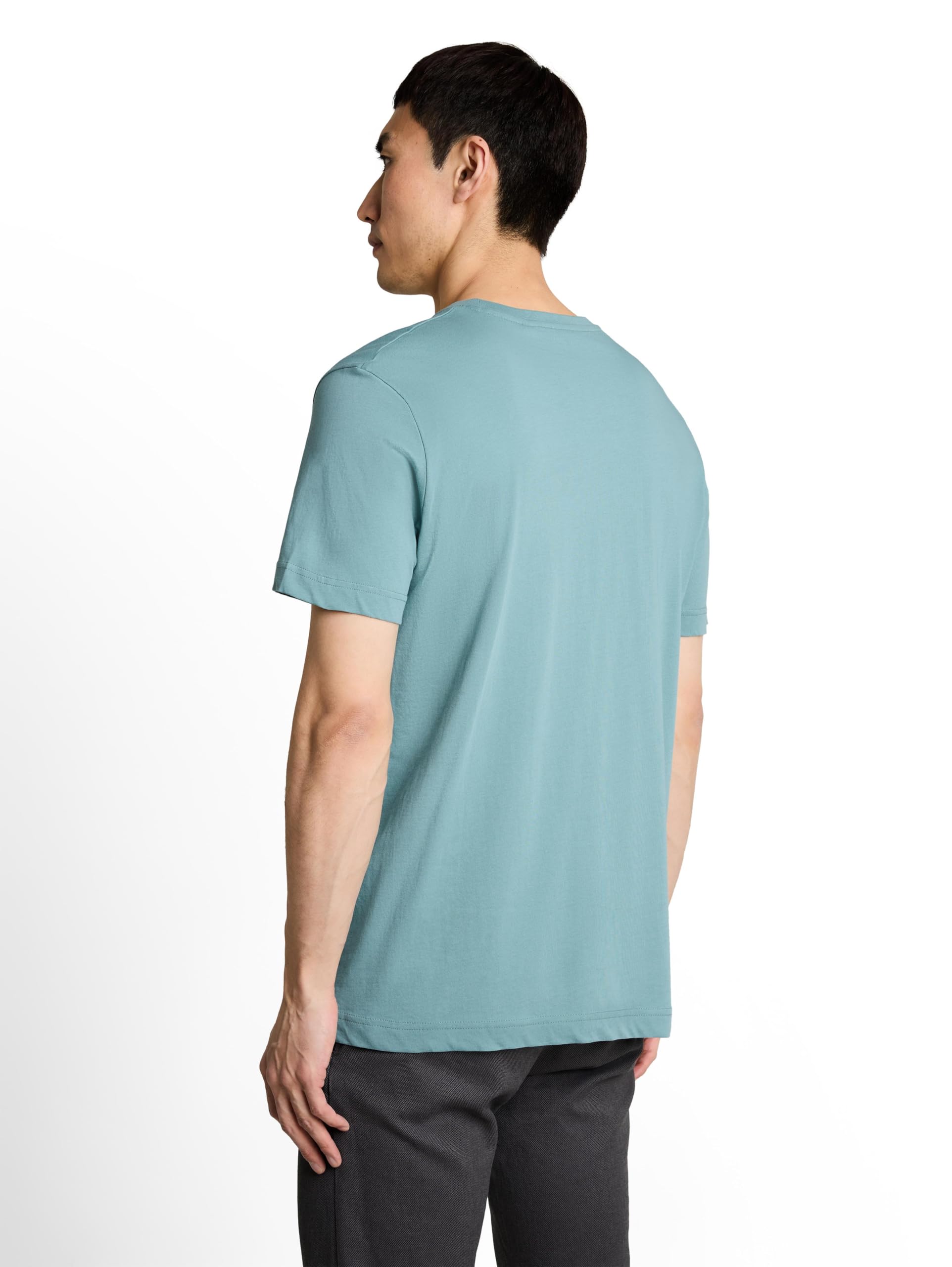 TOM TAILOR Herren T-Shirt mit Logo-Stickerei – Ansicht 3