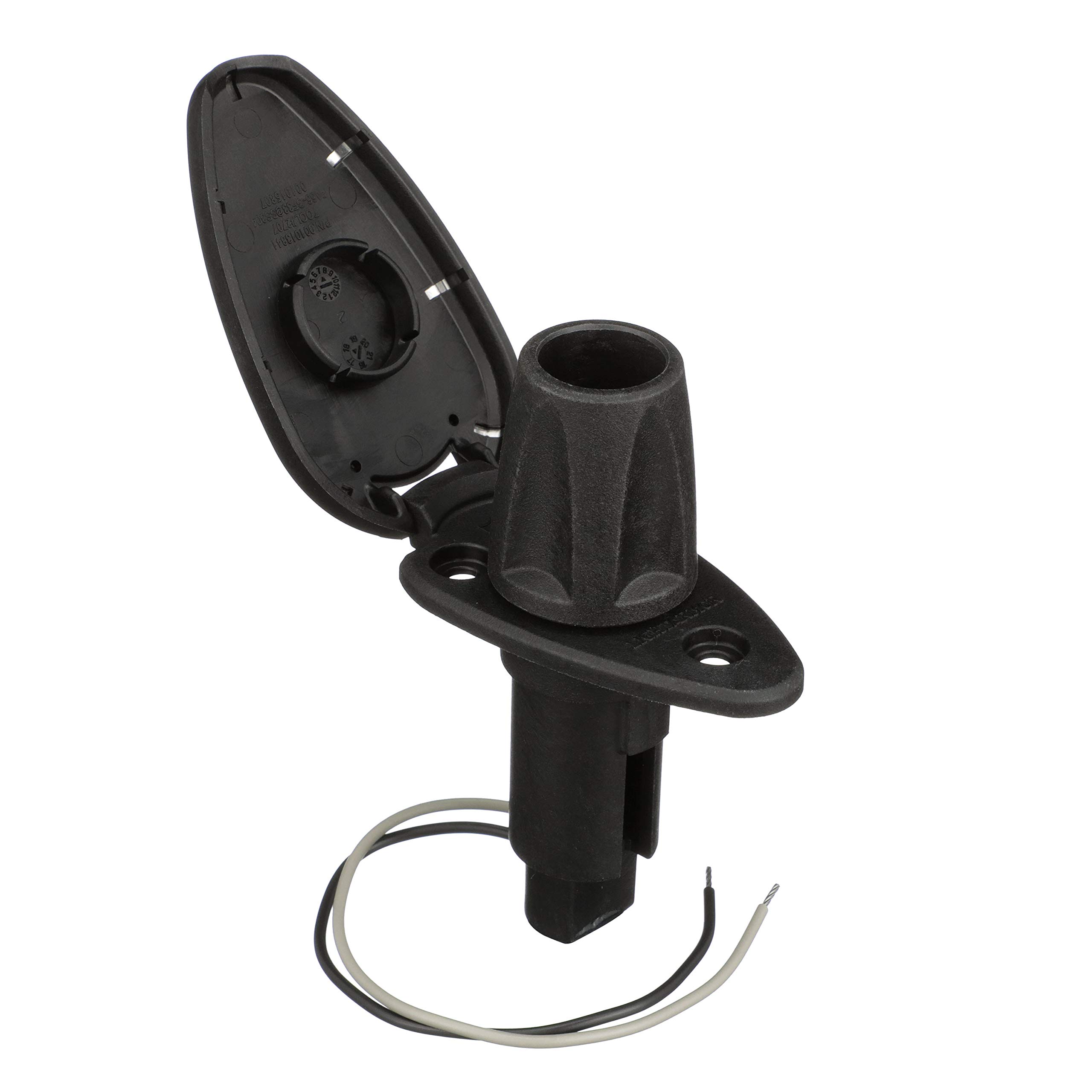Attwood Marine Attwood LightArmor Plug-In Base - 2 Pin - Stainless Steel - Teardrop