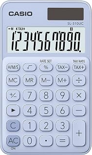 Casio Casio sl-310uc Brand: Casio | Colour: lightblue | Calculator Type: Standard Function | Power source: Solar Powered | Number of batteries: 1 9V batteries required. (included) | Model name: SL-310UC